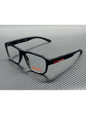 New Prada Linea Rossa Men Black Eyeglasses 54-17-145